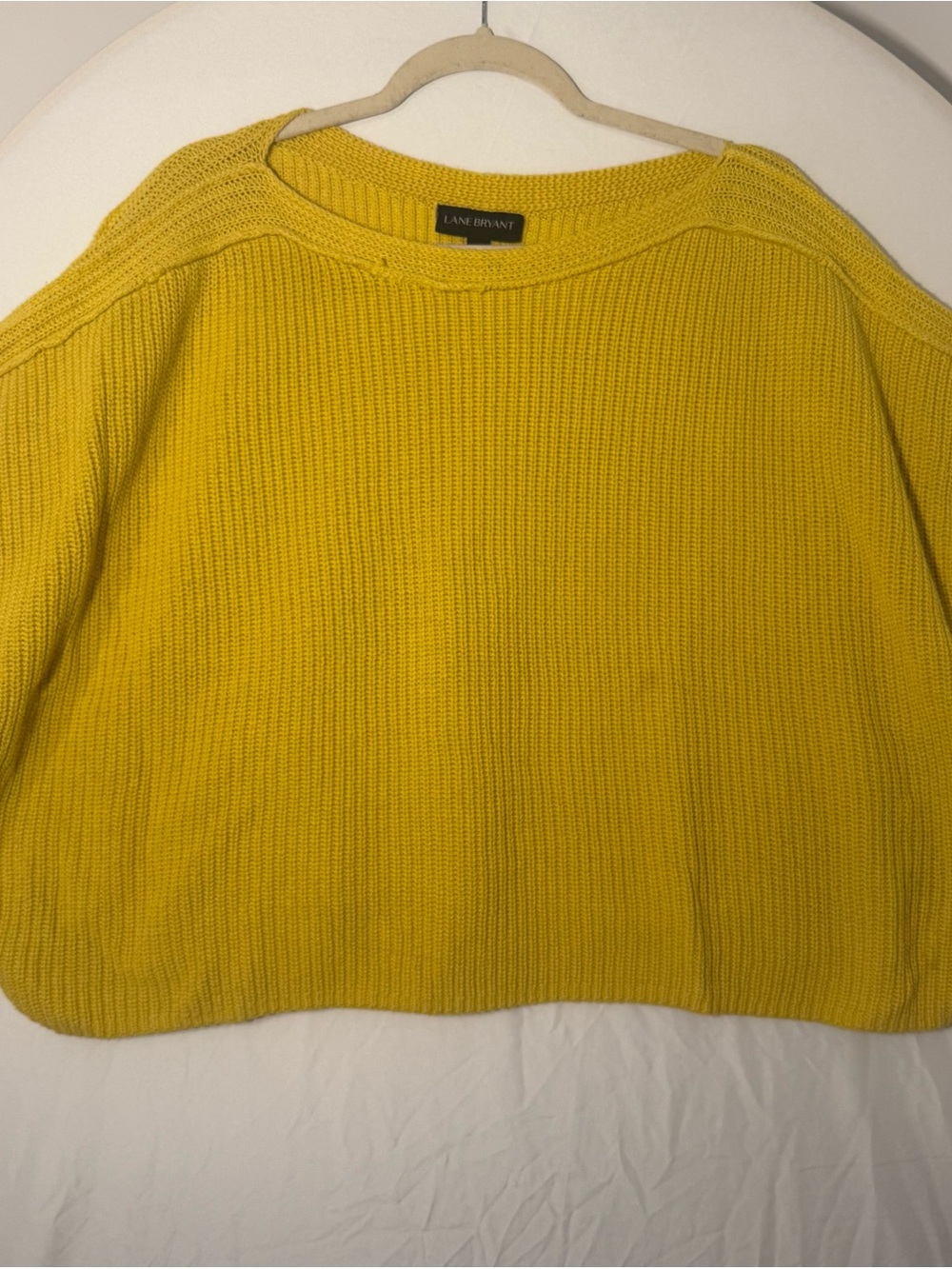 Lane Bryant Mustard Yellow Crewneck Sweater